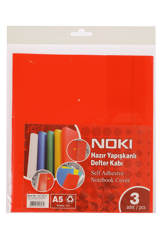 NOKİ A4 HAZIR DEFTER KABI KIRMIZI 10 LU 60164-10 (Best)
