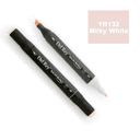 DEL REY TWIN MARKER YR132 MİLKY WHİTE ÇİFT UÇLU GRAFİK KALEMİ MN-DR132 (Best)