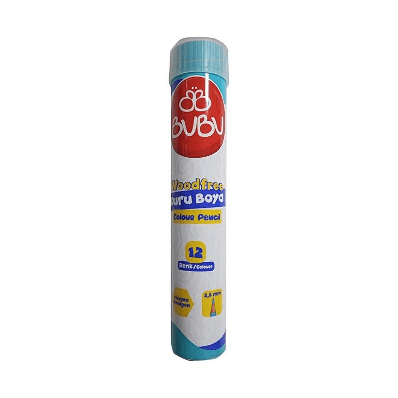 BU-BU WOODFREE 12 RENK TÜP KURU BOYA KUR003 (Best)
