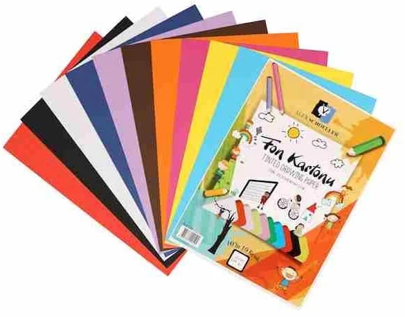 ALEX FON KARTONU A4 10 LU KARIŞIK ALX-0091