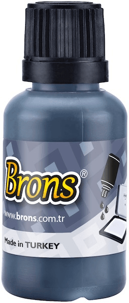 BRONS ISTAMPA MÜREKKEBİ 30 CC SİYAH BR-314