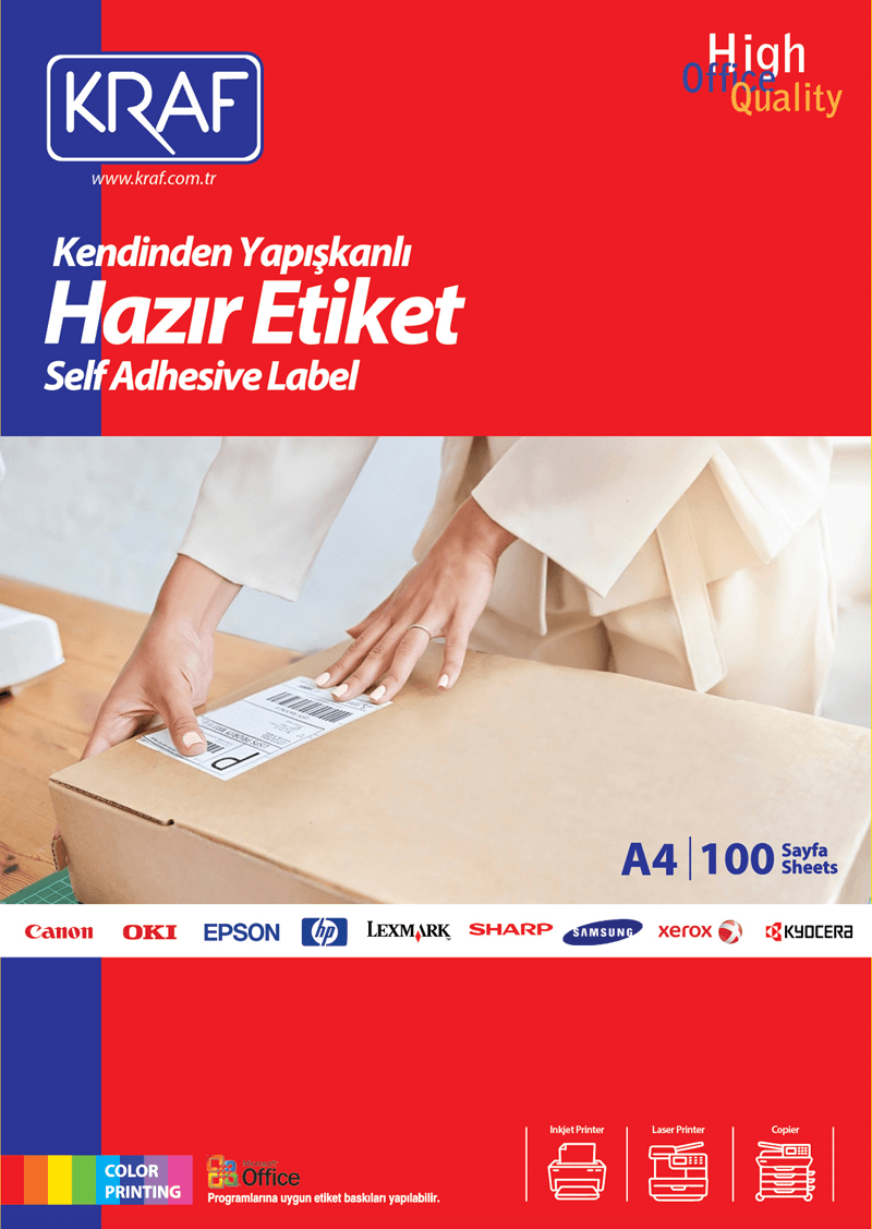 KRAF LASER ETİKET KF-2270 40 x 20 MM