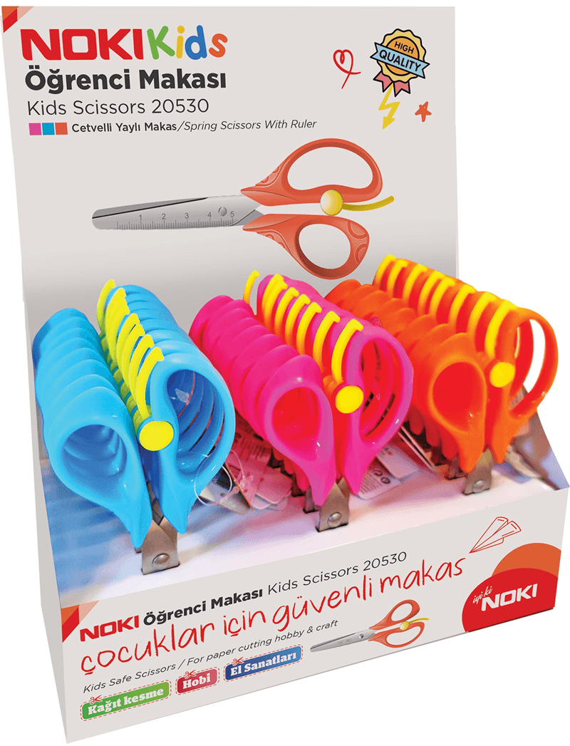 NOKİ ÖĞRENCİ MAKASI CETVELLİ YAYLI 20530