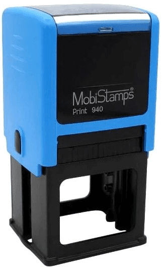 MOBİSTAMPS KAŞE KARE 940 MAVİ KEÇELİ