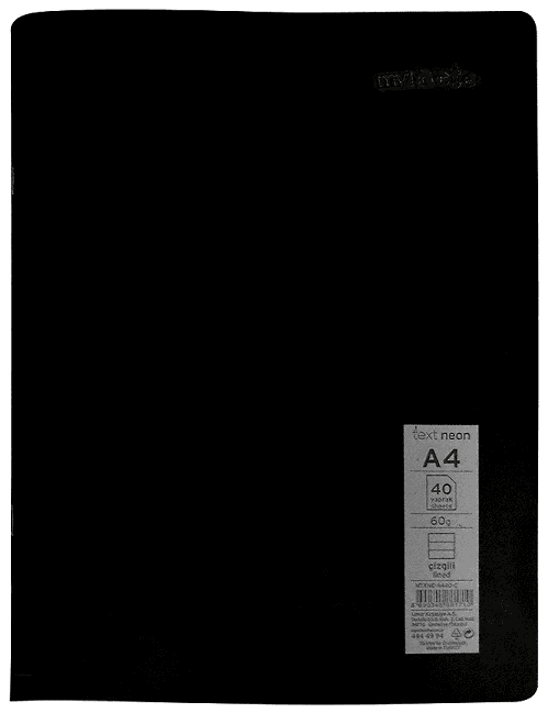 MYNOTE DEFTER TEXT NEO PP KAPAK DİKİŞLİ A4 80 YP KARELİ MTXNE-A480-K