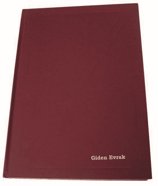 DİLMAN GİDEN EVRAK DEFTERİ CİLTLİ 22.5x32 192 YP 5024