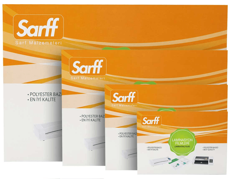 SARFF LAMİNASYON FİLMİ PARLAK 38mic A3 100 LÜ 15309001