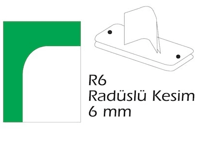 MAPİ R6 6MM RADÜSLÜ KESEN BIÇAK 915 12 12