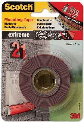 SCOTCH ÇİFT TARAFLI MONTAJ BANDI EXTRA 19mmx1,5m 10 KG 4002