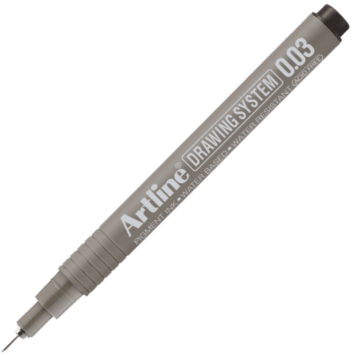 ARTLINE ÇİZİM KALEMİ DRAWING SYSTEM 2303 0.03 SİYAH