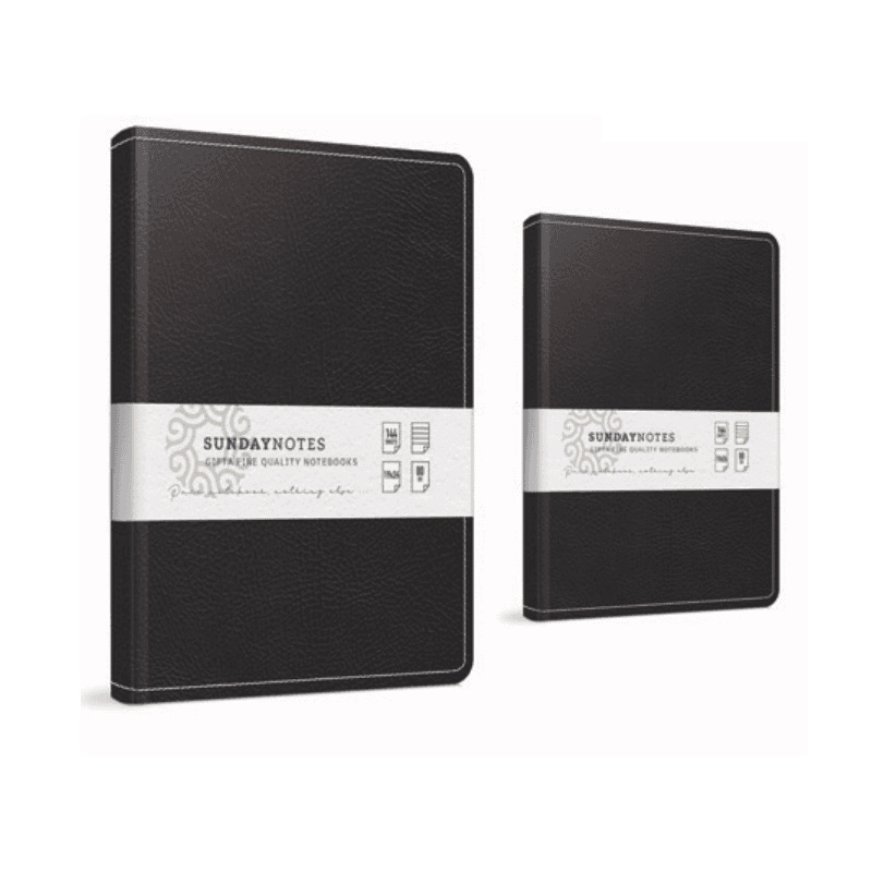 GIPTA SUNDAY 19x26 140 YP. KARELİ İPLİK DİK. DERİ KAPAK DEFTER 4928 (Best)