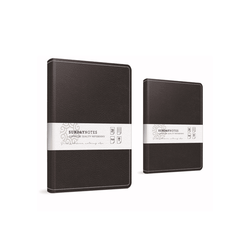 GIPTA SUNDAY 17x24 140 YP. KARELİ İPLİK DİK. DERİ KAPAK DEFTER 6066 (Best)