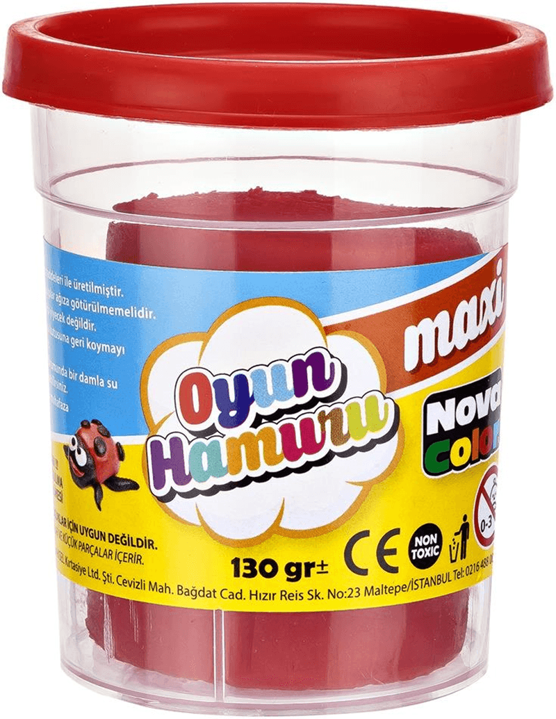 NOVA COLOR MAXİ OYUN HAMURU KIRMIZI NC-4141