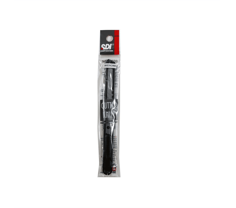 SDI 0400 MAKET BIÇAĞI DAR SİYAH METAL GÖVDE (Best)