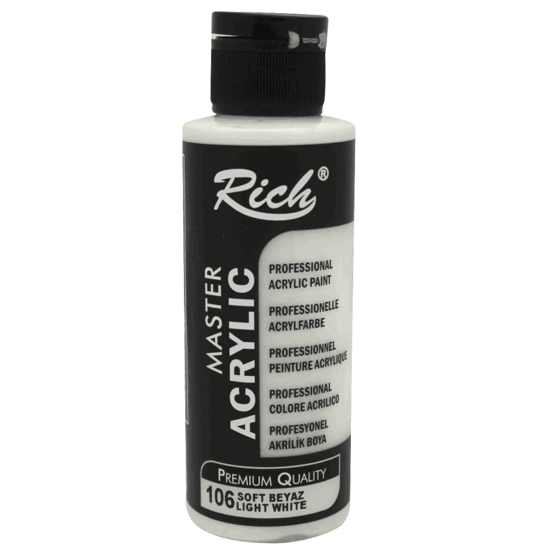 RICH AKRİLİK BOYA 106 SOFT BEYAZ 120 cc (Best)