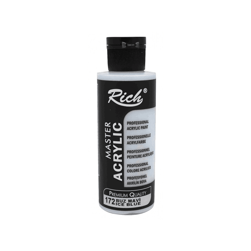 RICH AKRİLİK BOYA 172 BUZ MAVİSİ 120 cc (Best)