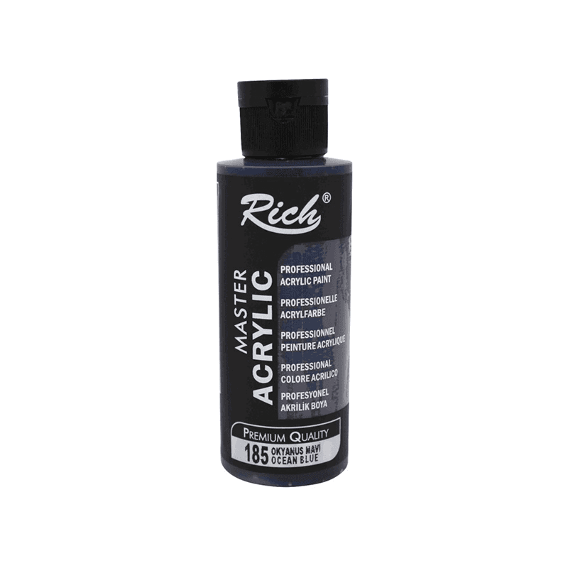 RICH AKRİLİK BOYA 185 OKYANUS MAVİ 120 cc (Best)