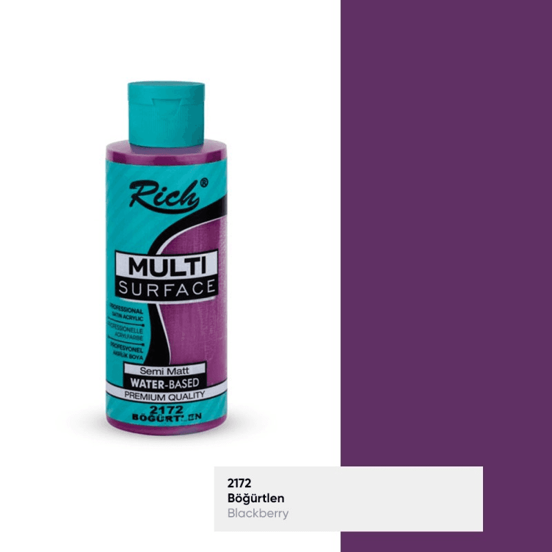 RICH MULTİ AKRİLİK BOYA 03865 BÖĞÜRTLEN 120 cc (Best)