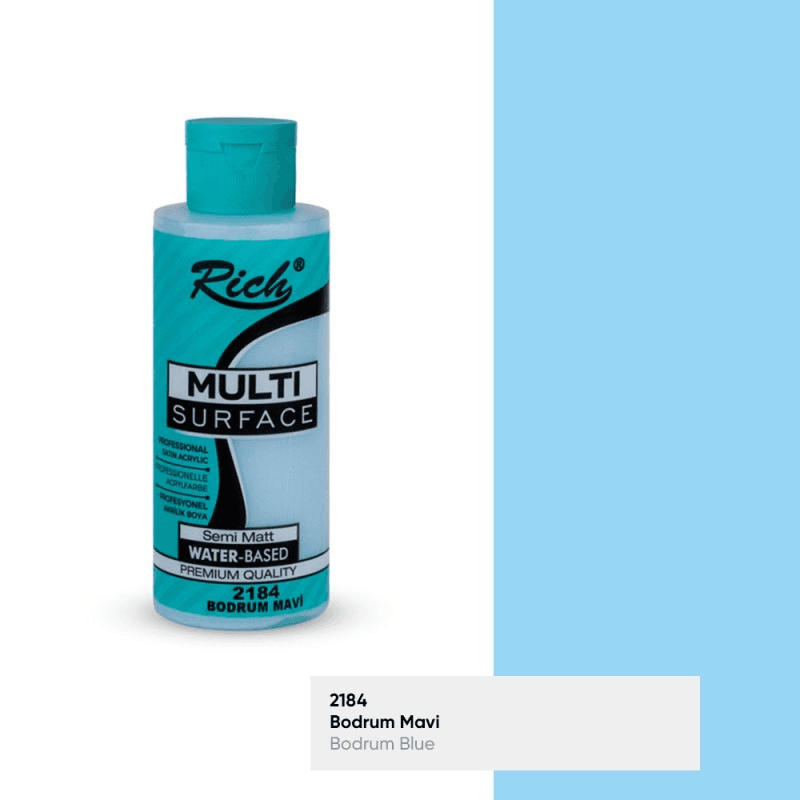 RICH MULTİ AKRİLİK BOYA 2184 BODRUM MAVİ 120 cc (Best)