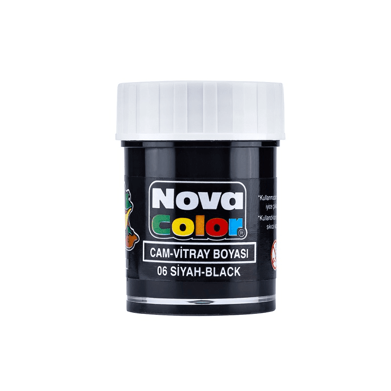 NOVA COLOR CAM BOYASI SİYAH SU BAZLI NC-154