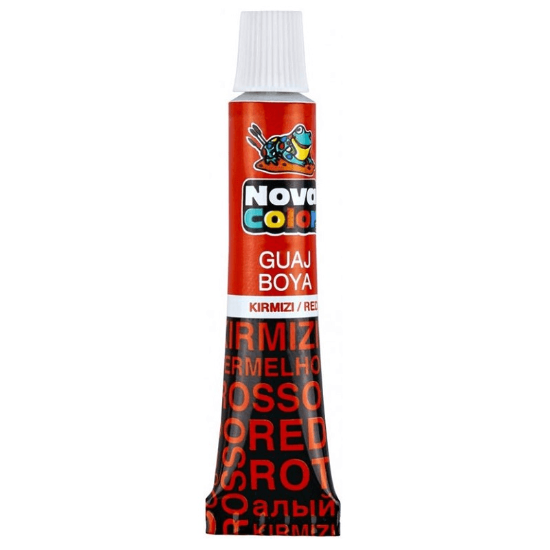 NOVA COLOR GUAJ BOYA TÜP KIRMIZI NC-116