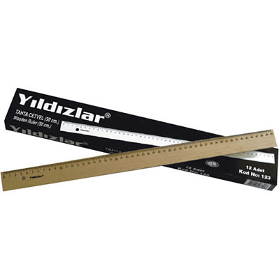 YILDIZLAR 50 CM. TAHTA CETVEL KOD.123 (Best)