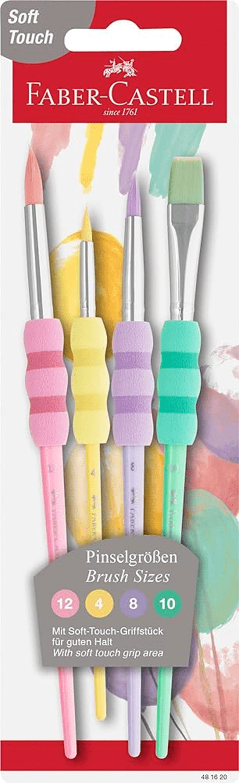 FABER SOFT TOUCH 4 LÜ FIRÇA SETİ PASTEL RENK 481620 (Best)