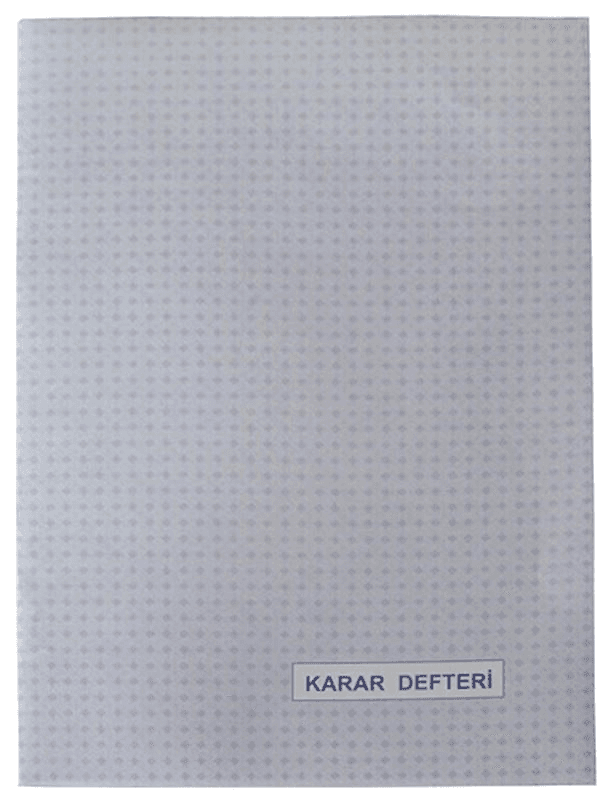 DİLMAN NUMARALI KARAR DEFTERİ KARTON KAPAK 40 YP.