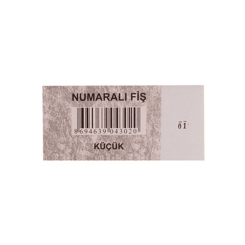 DİLMAN NUMARALI FİŞ KÜÇÜK