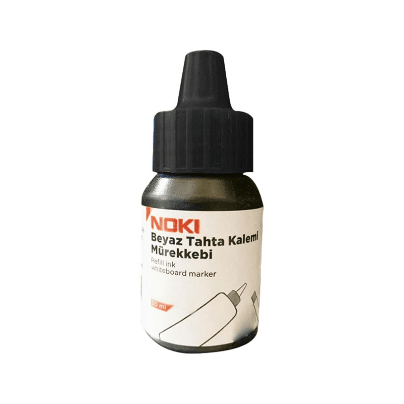NOKİ BEYAZ TAHTA KALEMİ MÜREKKEBİ SİYAH 30 ML 1663-030 (Best)