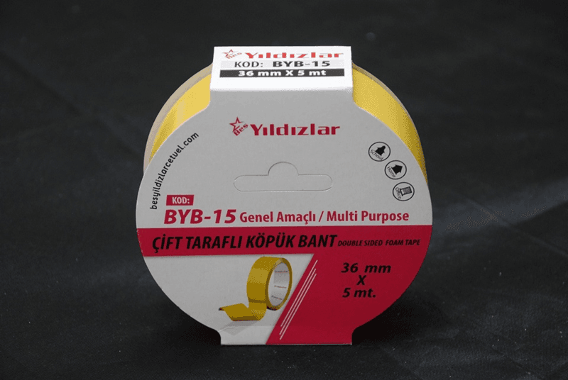 YILDIZLAR 36x5 ÇİFT TARAFLI KÖPÜK BANT BYB-15 (Best)