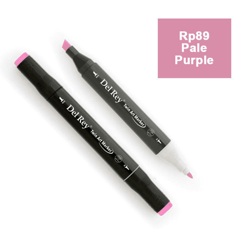 DEL REY TWIN MARKER RP89 PALE PURPLE ÇİFT UÇLU GRAFİK KALEMİ MN-DR089 (Best)