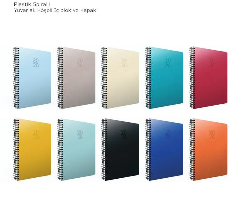 GIPTA 407-SEK 17x24 SPİRALLİ GÜNLÜK AJANDA
