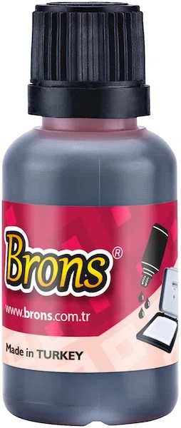 BRONS ISTAMPA MÜREKKEBİ  30 CC KIRMIZI BR-316