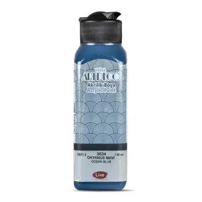 ARTDECO AKRİLİK BOYA 140 ML OKYANUS MAVİ 070R-3634