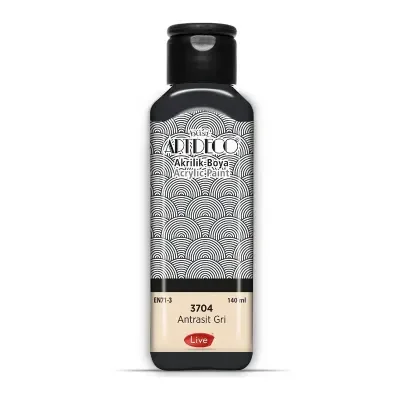 ARTDECO AKRİLİK BOYA 140 ML ANTRASİT GRİ 070R-3704