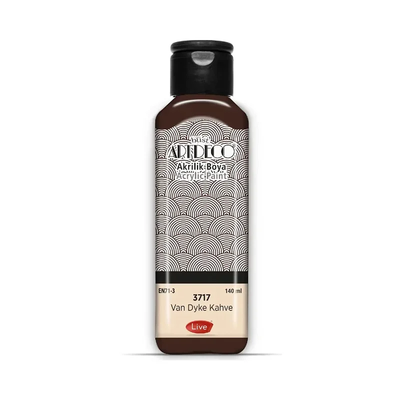 ARTDECO AKRİLİK BOYA 140 ML VAN DYKE KAHVE 070R-3717
