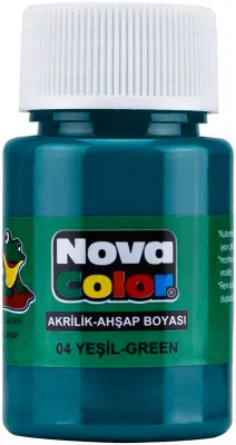 NOVA COLOR AKRİLİK BOYA YEŞİL ŞİŞE NC-172