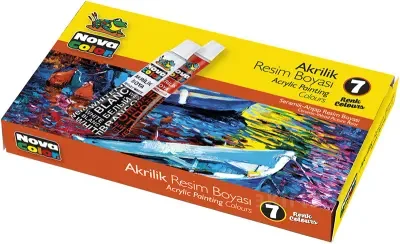 NOVA COLOR 7 RENK AKRİLİK BOYA TÜP 7 gr NC-288