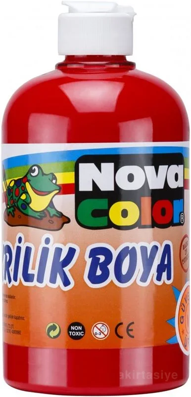NOVA COLOR AKRİLİK BOYA 500 ml KIRMIZI NC-382
