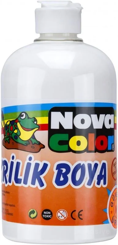 NOVA COLOR AKRİLİK BOYA 500 ml BEYAZ NC-385