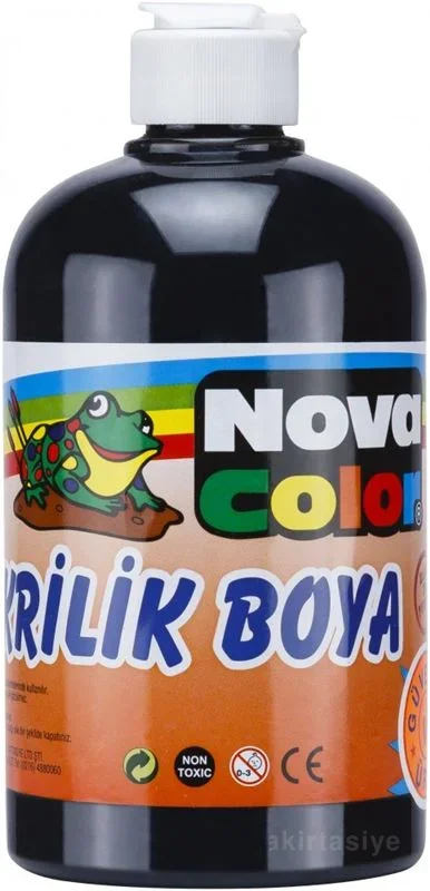 NOVA COLOR AKRİLİK BOYA 500 ml SİYAH NC-386
