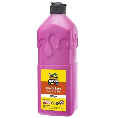 NOVA COLOR AKRİLİK BOYA PEMBE 1 KG. NC-230