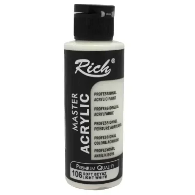 RICH AKRİLİK BOYA 106 SOFT BEYAZ 120 cc