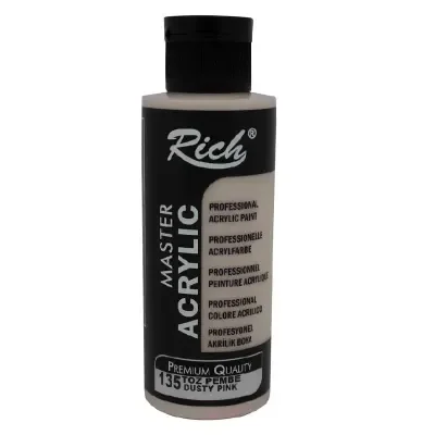 RICH AKRİLİK BOYA 135 TOZ PEMBE 120 cc