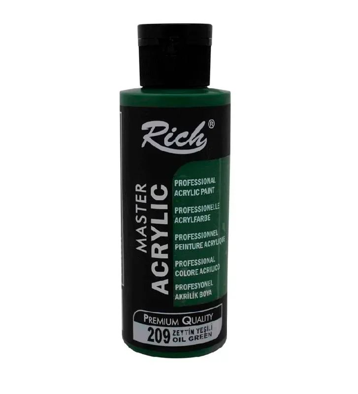 RICH AKRİLİK BOYA 209 ZEYTİN YEŞİLİ 120 cc