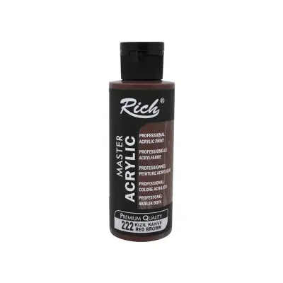 RICH AKRİLİK BOYA 222 KIZIL KAHVE 120 cc