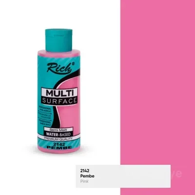 RICH MULTİ AKRİLİK BOYA 2142 PEMBE 120 cc