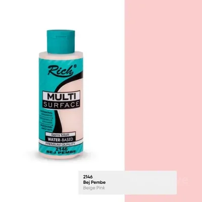 RICH MULTİ AKRİLİK BOYA 2146 BEJ PEMBE 120 cc