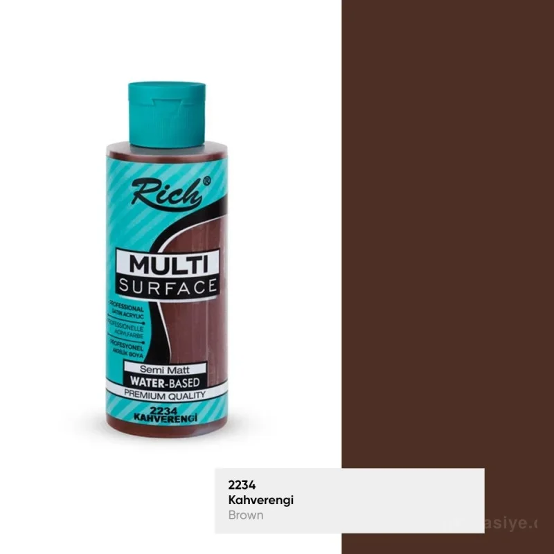 RICH MULTİ AKRİLİK BOYA 2234 KAHVERENGİ 120 cc